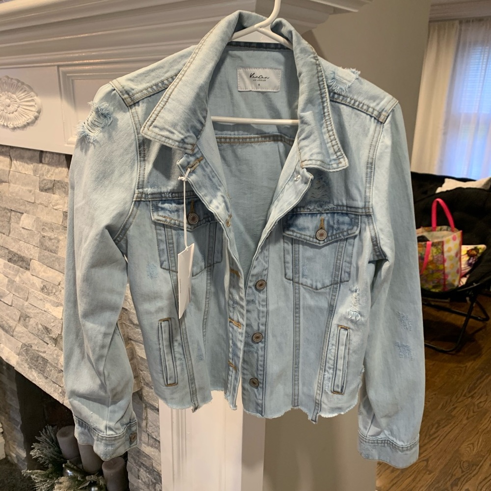 Kancan Denim lightly destroyed Jacket NWT